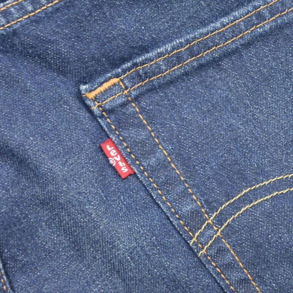 Levi's 505 Regular Fit Straight Leg Stretch Denim Blue Jeans Mens Size 38 x 30